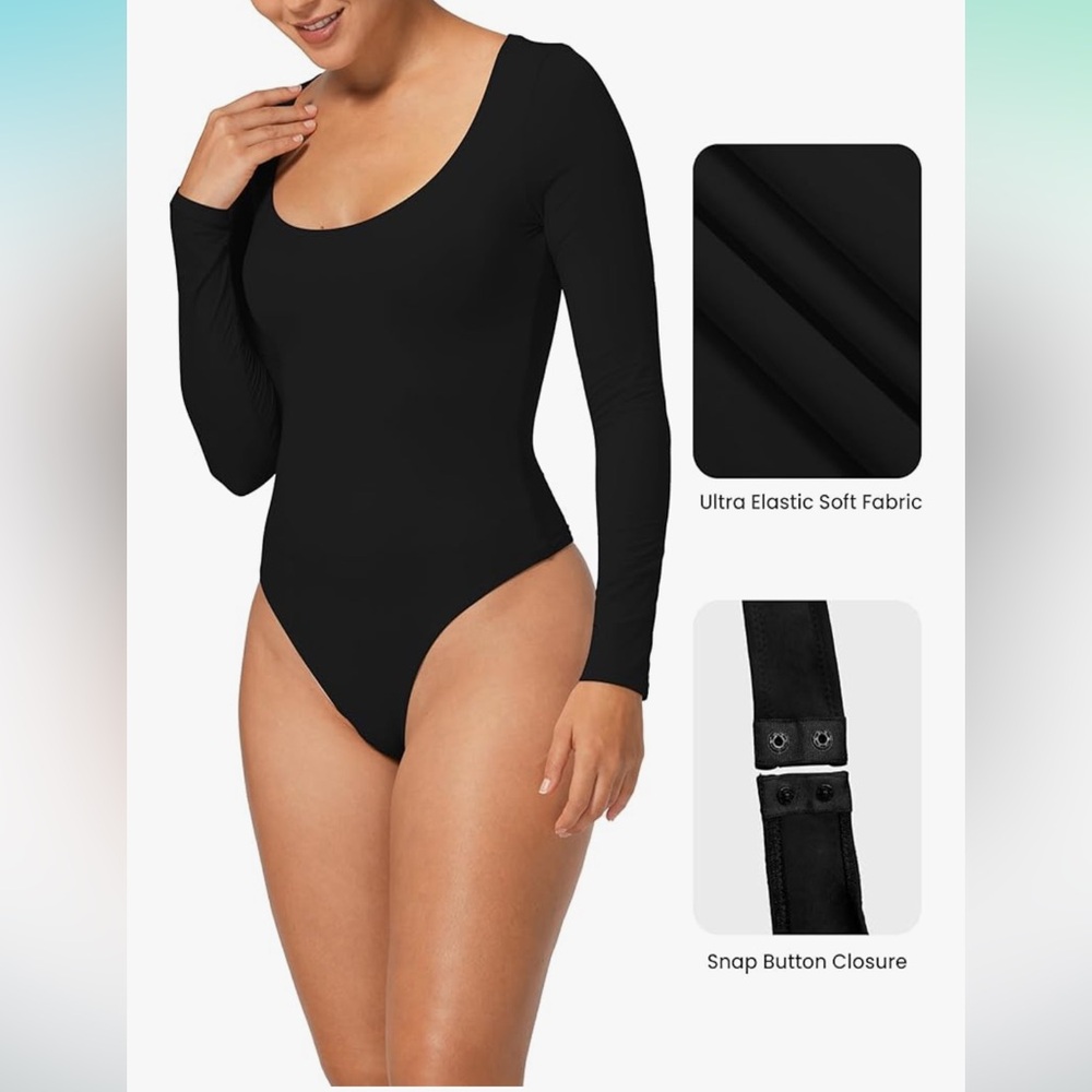 Black Long Sleeve Bodysuit